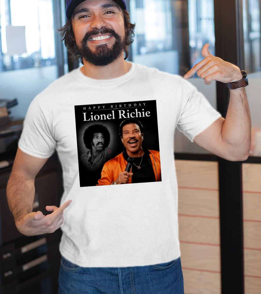 Happy Birthday Lionel Richie Vintage And Modern Singing Celebration T-Shirt