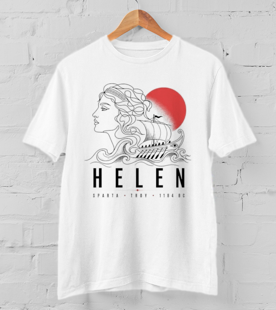 Helen Of Troy Sparta 1184 BC Greek Mythology History T-Shirt
