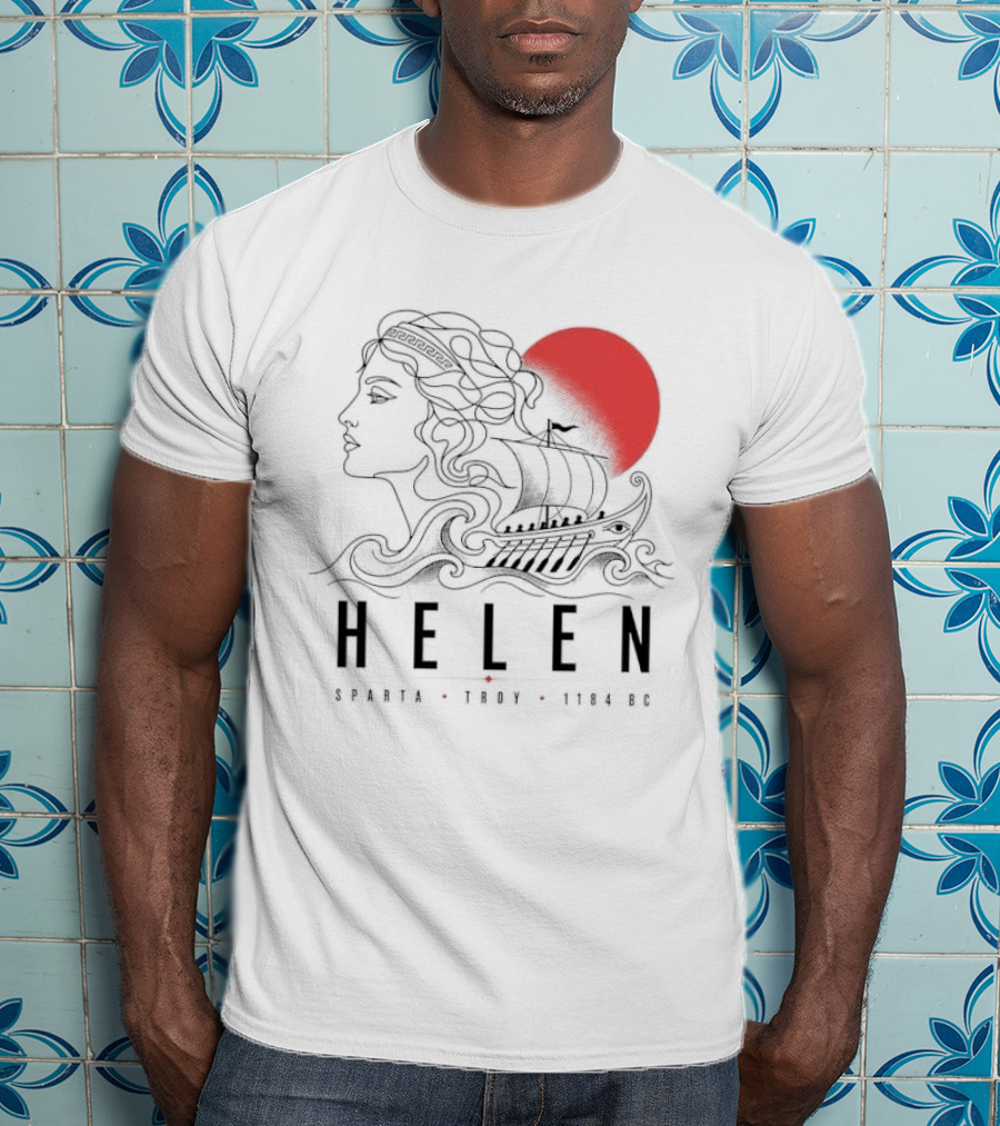 Helen Of Troy Sparta 1184 BC Greek Mythology History T-Shirt