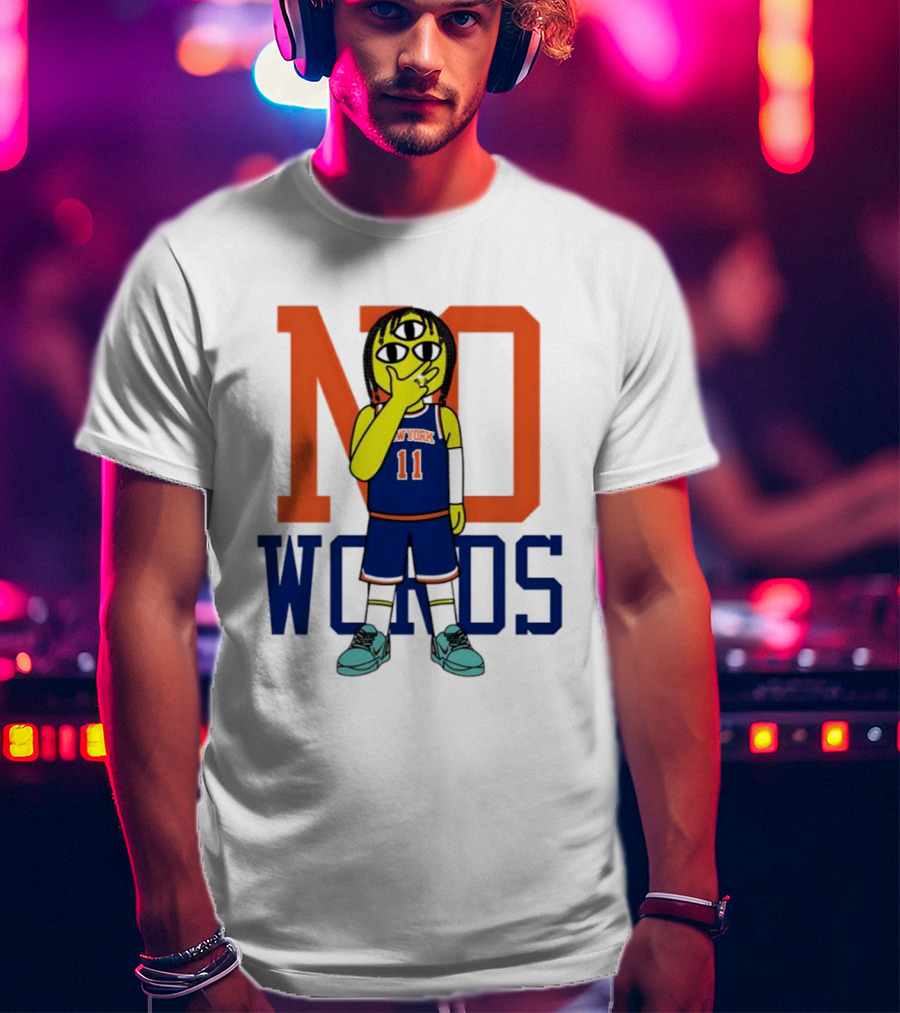 Jalen Brunson New York Knicks No Words Three Eyed Cartoon T-Shirt