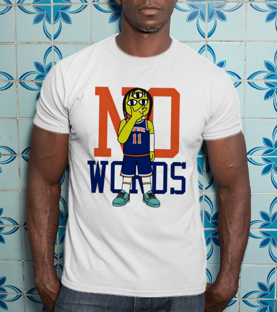 Jalen Brunson New York Knicks No Words Three Eyed Cartoon T-Shirt