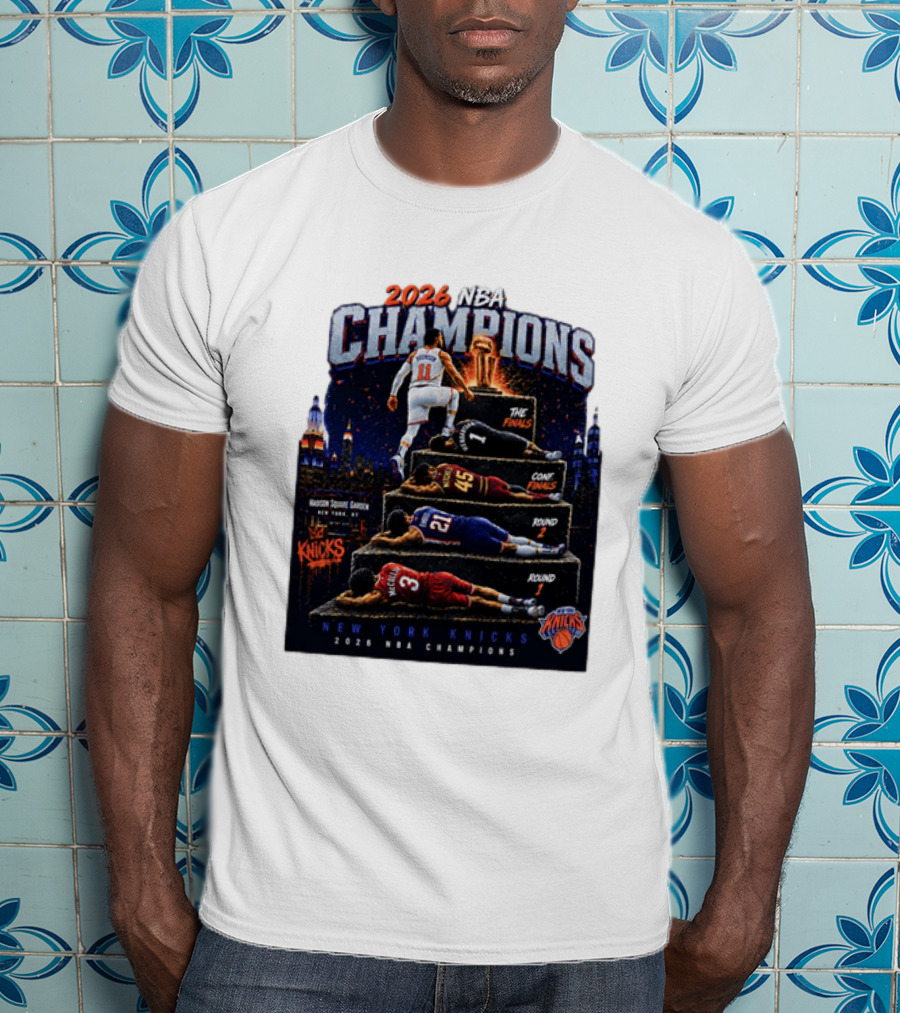 2026 NBA Champions New York Knicks Jalen Brunson Road To Glory T-Shirt