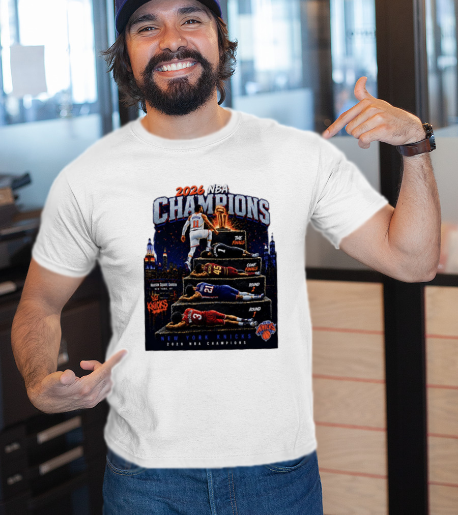 2026 NBA Champions New York Knicks Jalen Brunson Road To Glory T-Shirt