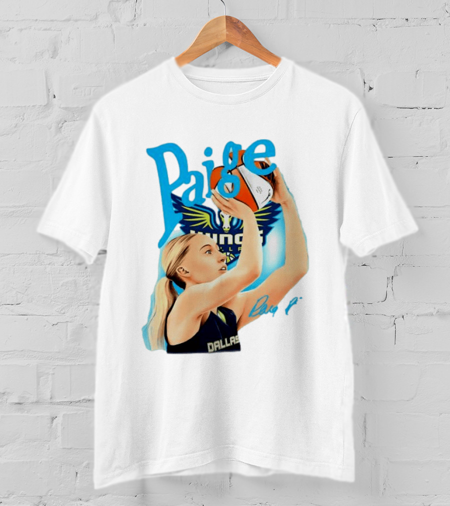 Paige Bueckers Dallas Wings Basketball WNBA Player T-Shirt