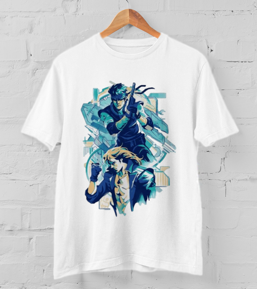 Solid Snake Frank Jaeger Tactical Espionage Metal Action T-Shirt