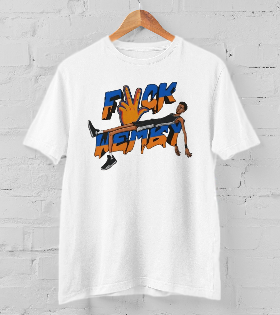 Victor Wembanyama Spurs Fvck Wemby Basketball Artistry T-Shirt