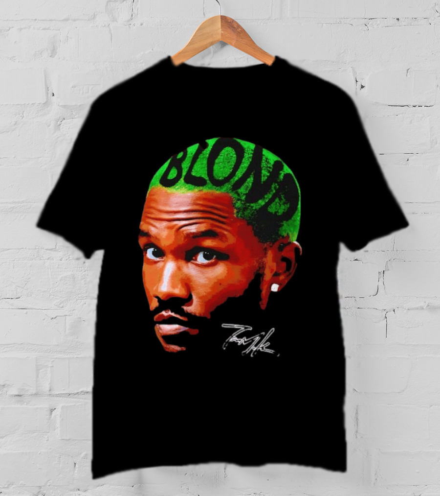 Frank Ocean Blond Album Cover Green Hair R&B Music T-Shirt