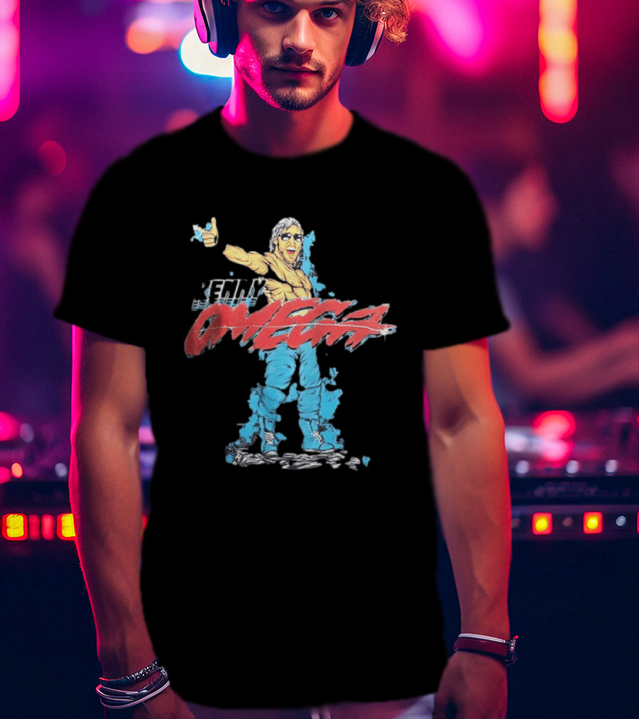 Kenny Omega Pro Wrestling Illustration With Omega Splash T-Shirt