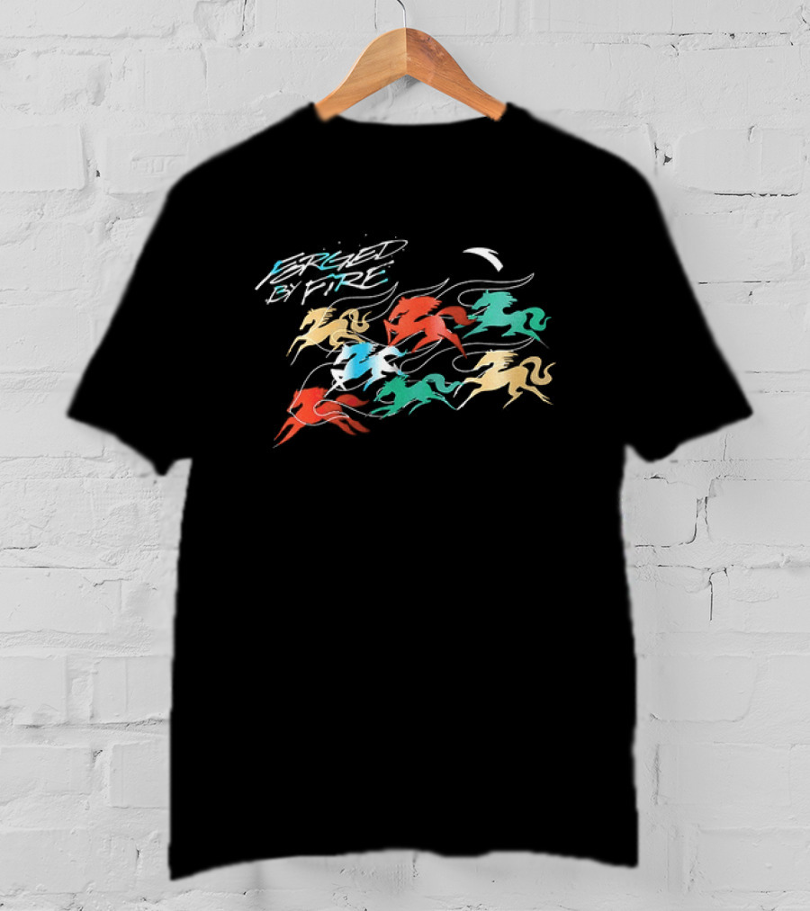 Kyrie Irving Forged By Fire Multicolored Horses T-Shirt