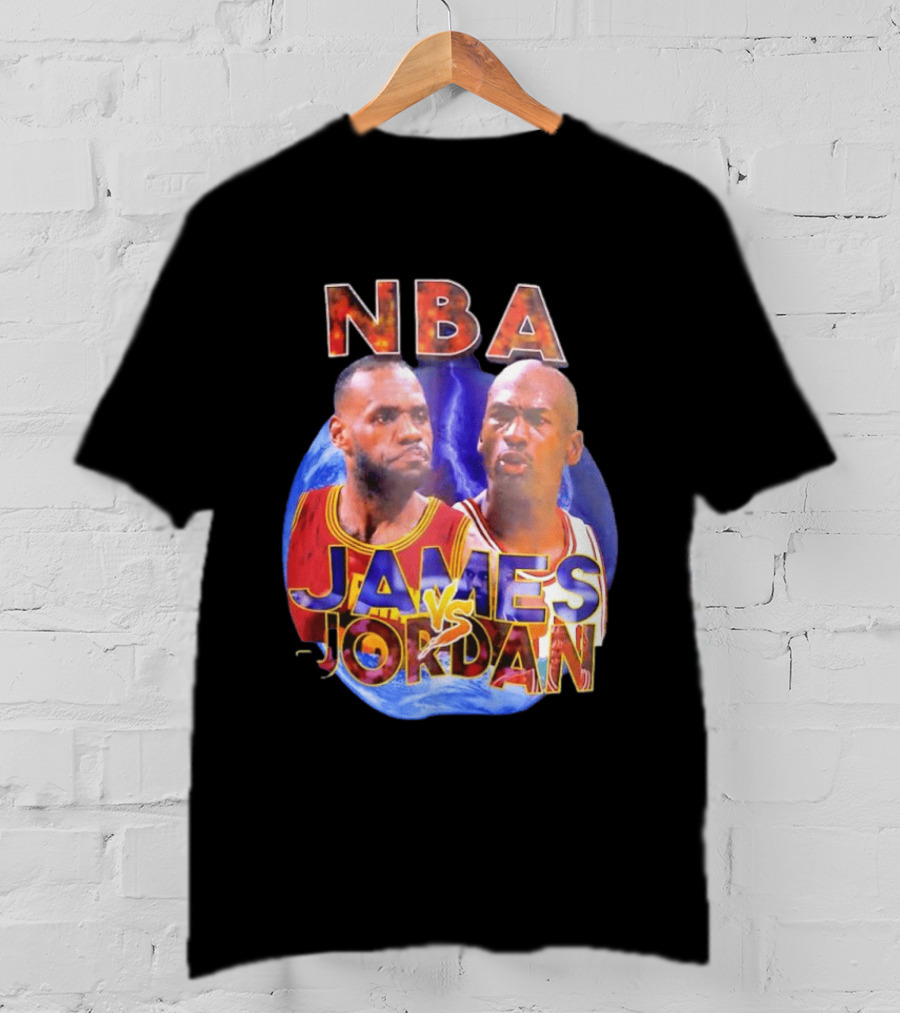 NBA LeBron James Vs Michael Jordan Cleveland Cavaliers Chicago Bulls T-Shirt