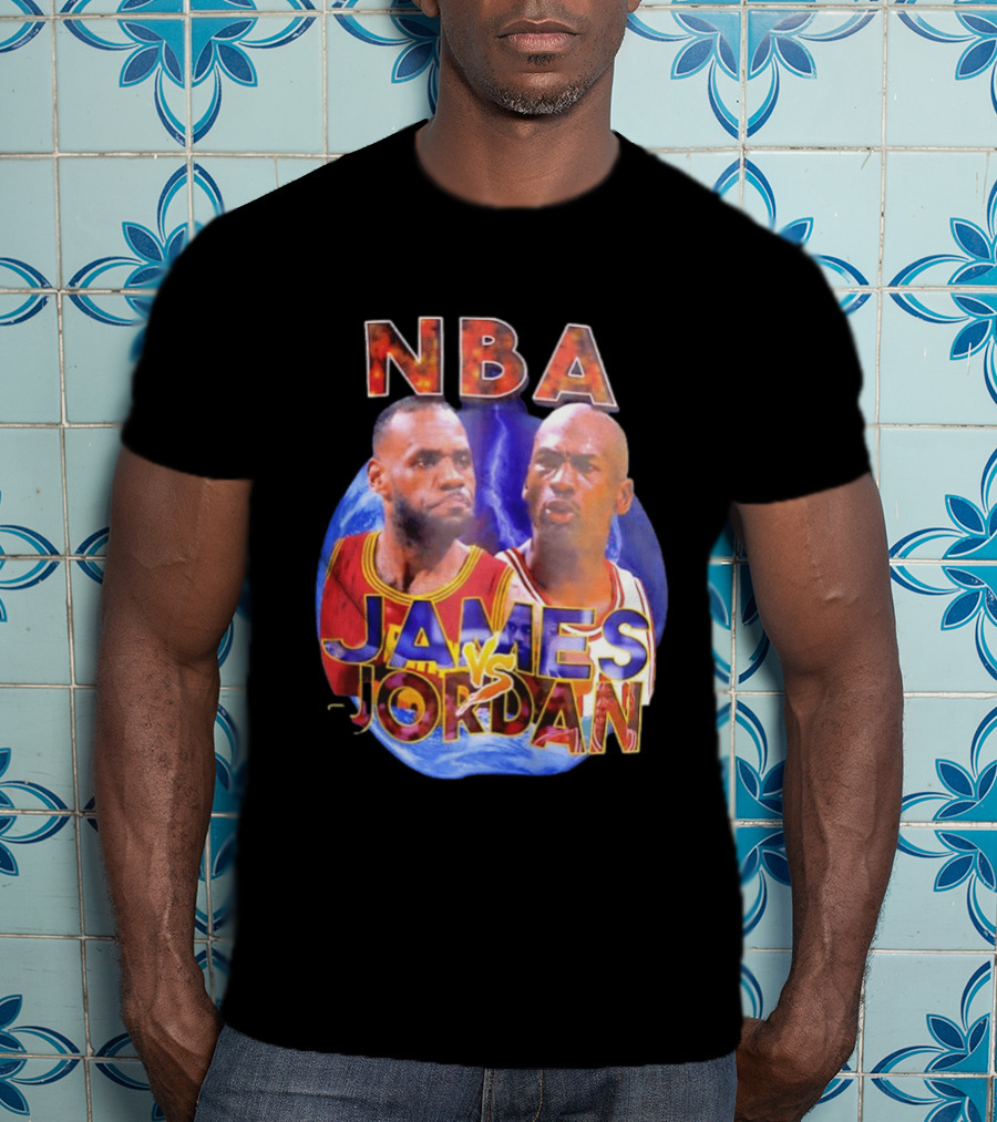 NBA LeBron James Vs Michael Jordan Cleveland Cavaliers Chicago Bulls T-Shirt