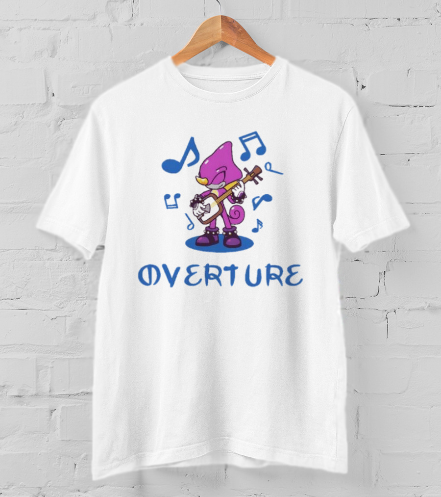 Espio The Chameleon Overture Music And Sonic The Hedgehog Notes T-Shirt