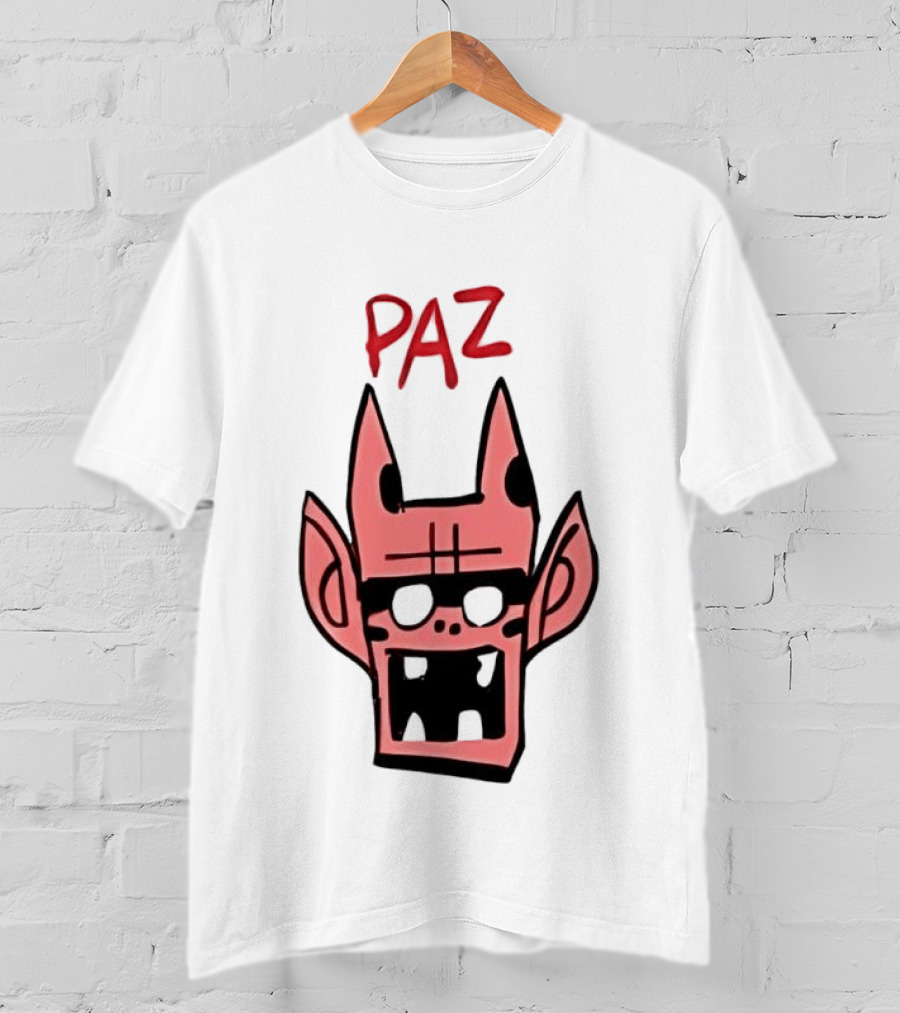 Gorillaz Paz Cartoon Character Face T-Shirt