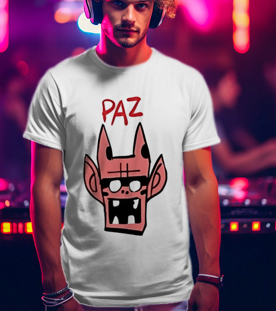 Gorillaz Paz Cartoon Character Face T-Shirt