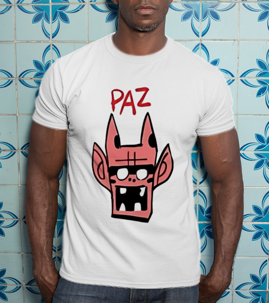 Gorillaz Paz Cartoon Character Face T-Shirt