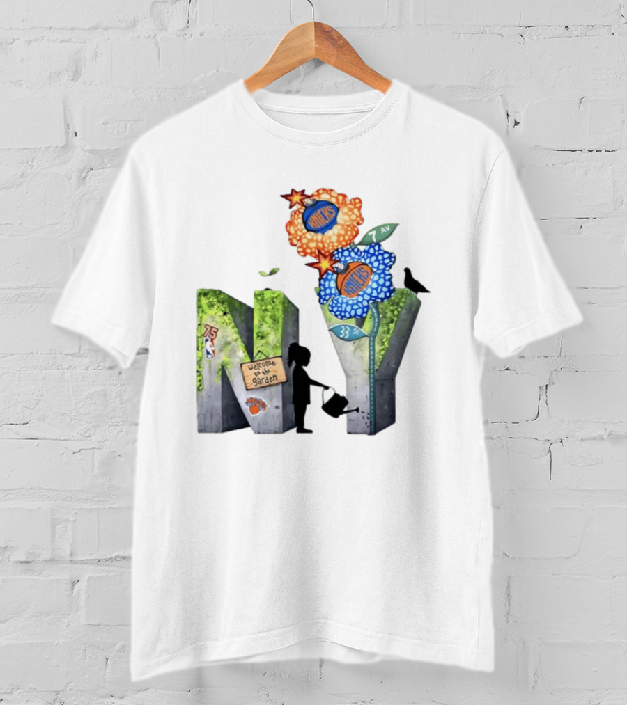 New York Knicks Welcome To The Garden 75th Anniversary 33 Seventh Avenue T-Shirt