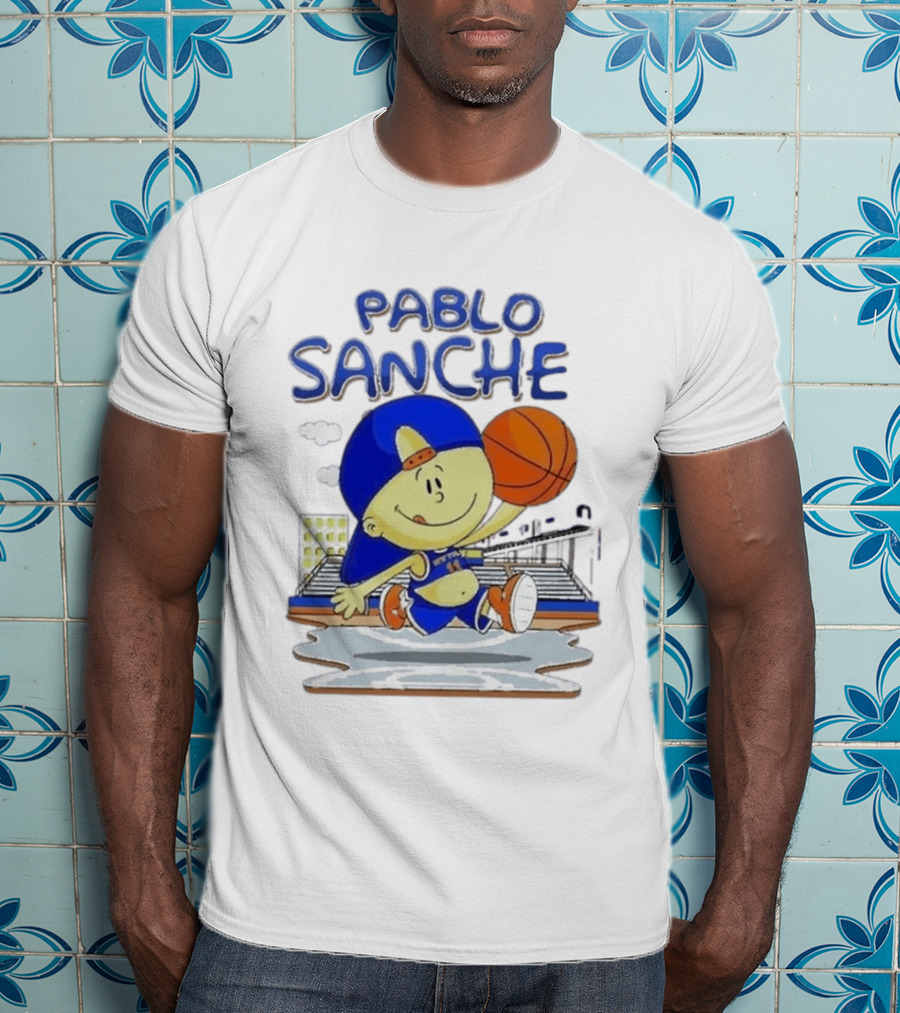Pablo Sanchez Secret Weapon New York Basketball Court Playground Kid T-Shirt