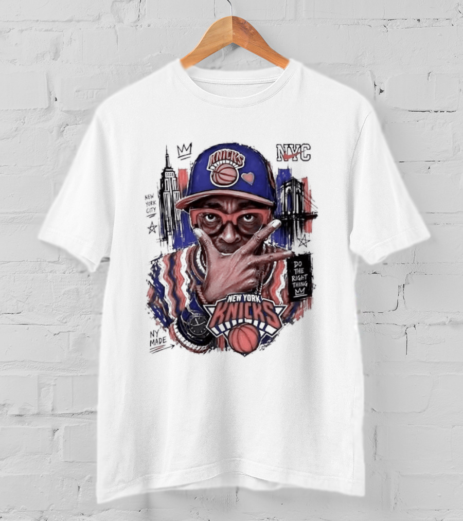 Spike Lee New York Knicks Do The Right Thing Madison Square Garden NYC Basketball T-Shirt