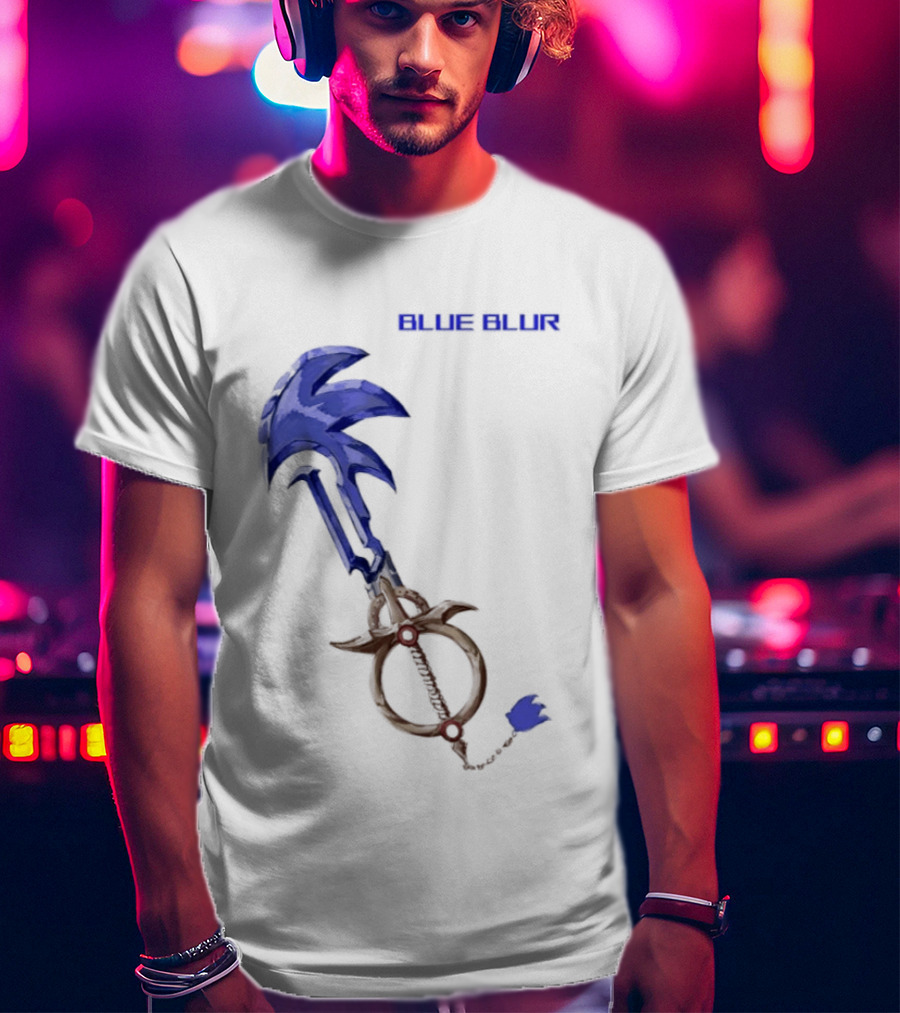 The Hedgehog Keyblade Blue Blur Sonic T-Shirt