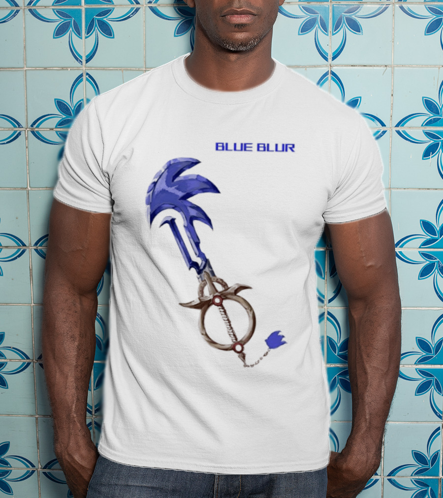 The Hedgehog Keyblade Blue Blur Sonic T-Shirt