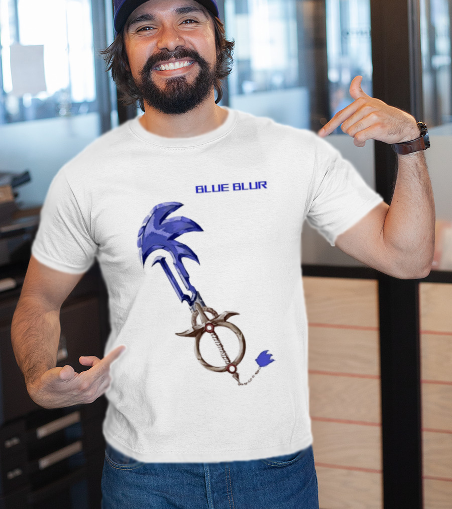 The Hedgehog Keyblade Blue Blur Sonic T-Shirt