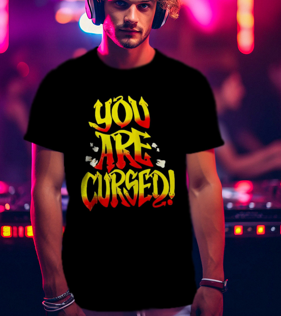 Danhausen You Are Cursed Bold Graffiti T-Shirt