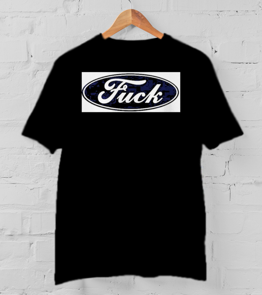 Oval Emblem With Cursive T-Shirt