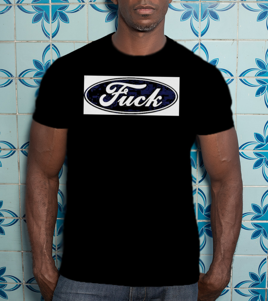 Oval Emblem With Cursive T-Shirt