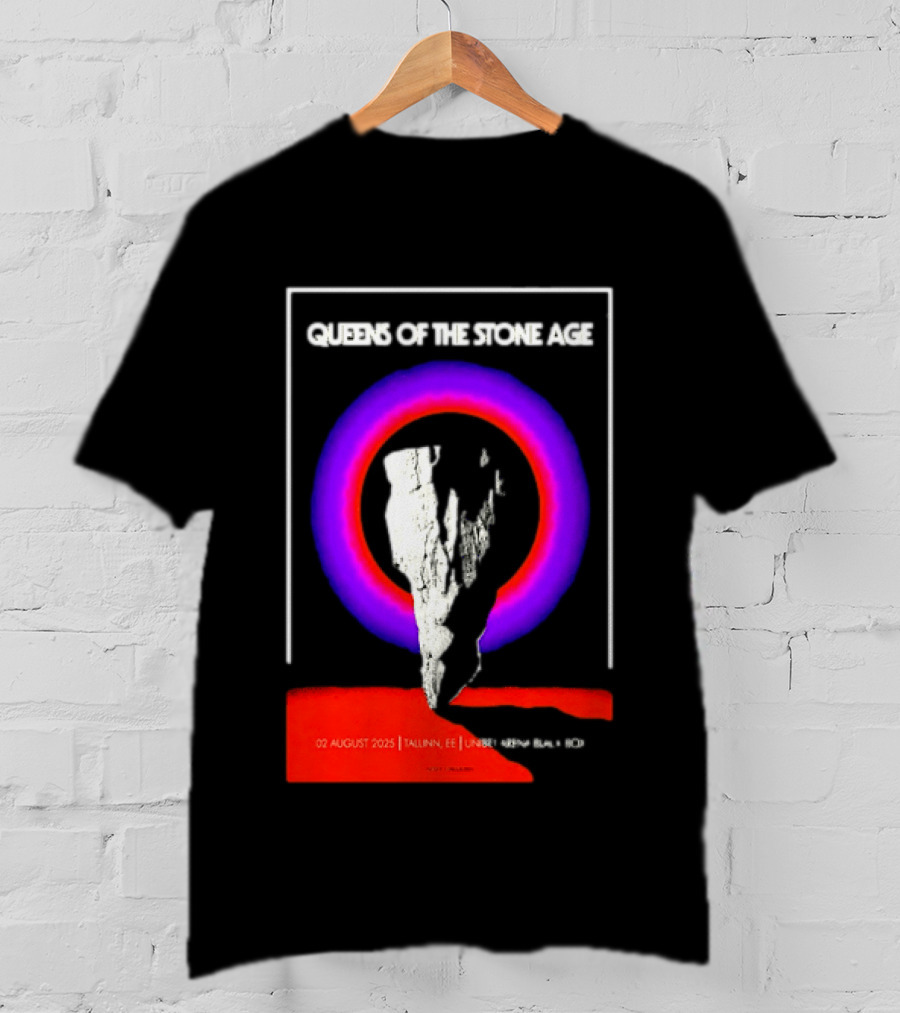 Queens Of The Stone Age 02 August 2025 Tallinn EE LHF Studio 47 Vintage Circle T-Shirt