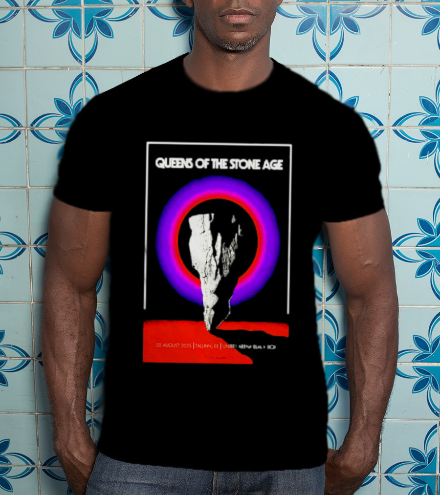 Queens Of The Stone Age 02 August 2025 Tallinn EE LHF Studio 47 Vintage Circle T-Shirt