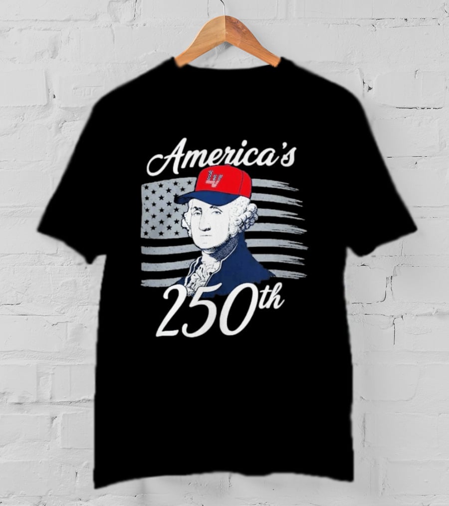 Las Vegas Aviators America's 250th George Washington LV Cap Navy T-Shirt