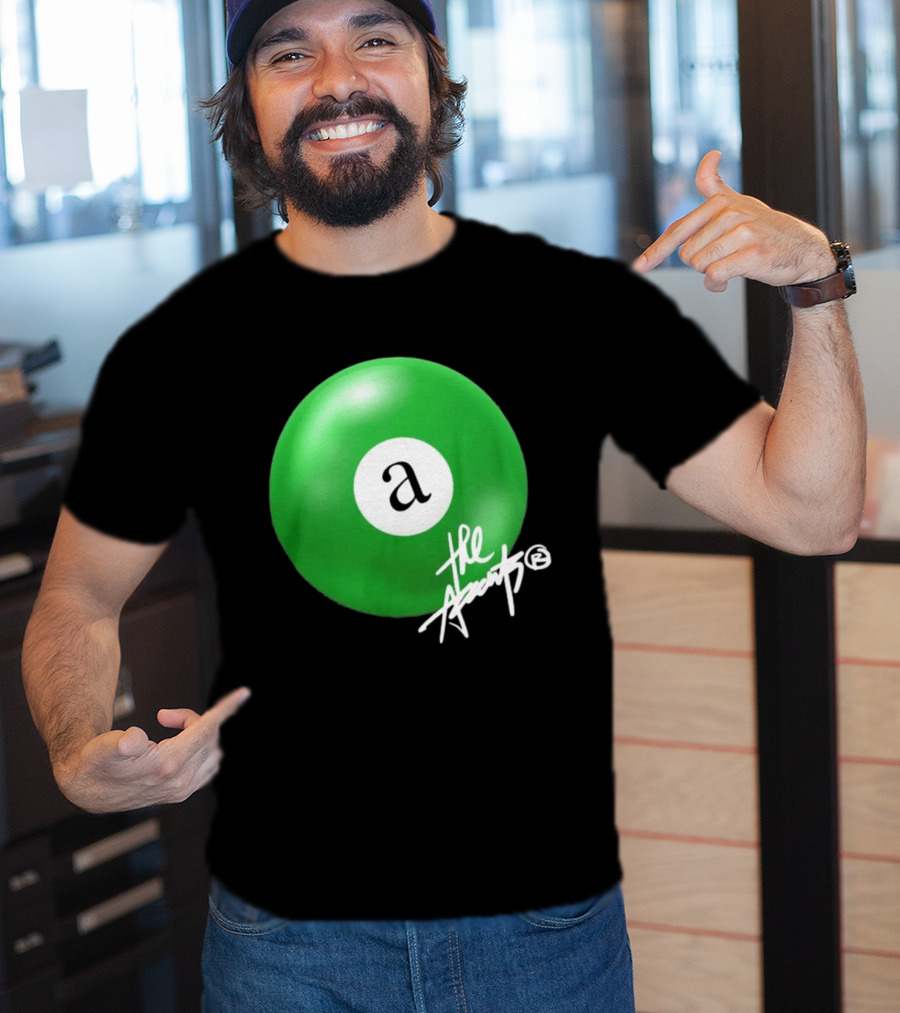 The Accents Collection Green Pool Ball Icon With Signature T-Shirt