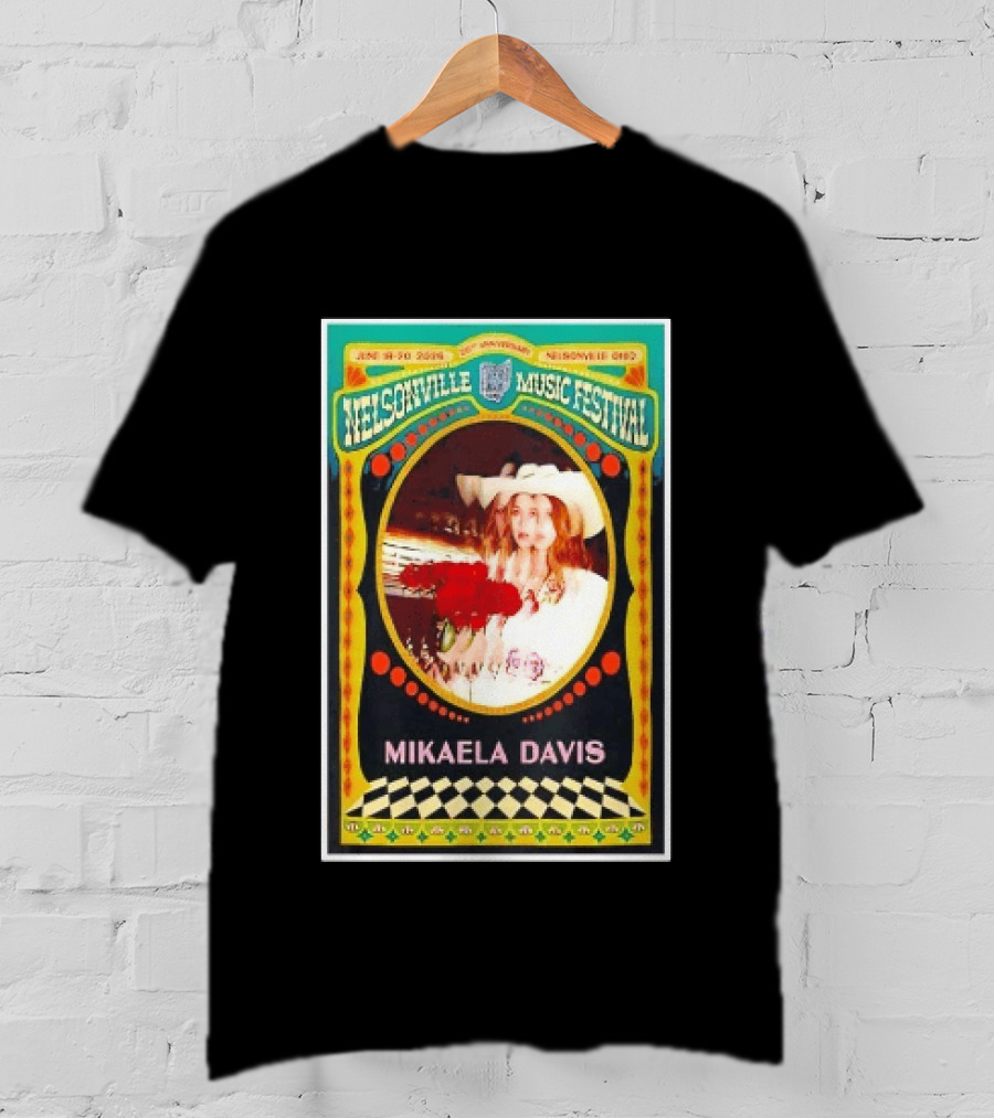 Nelsonville Music Festival 20th Anniversary Mikaela Davis June 18 21 2026 Nelsonville Ohio T-Shirt