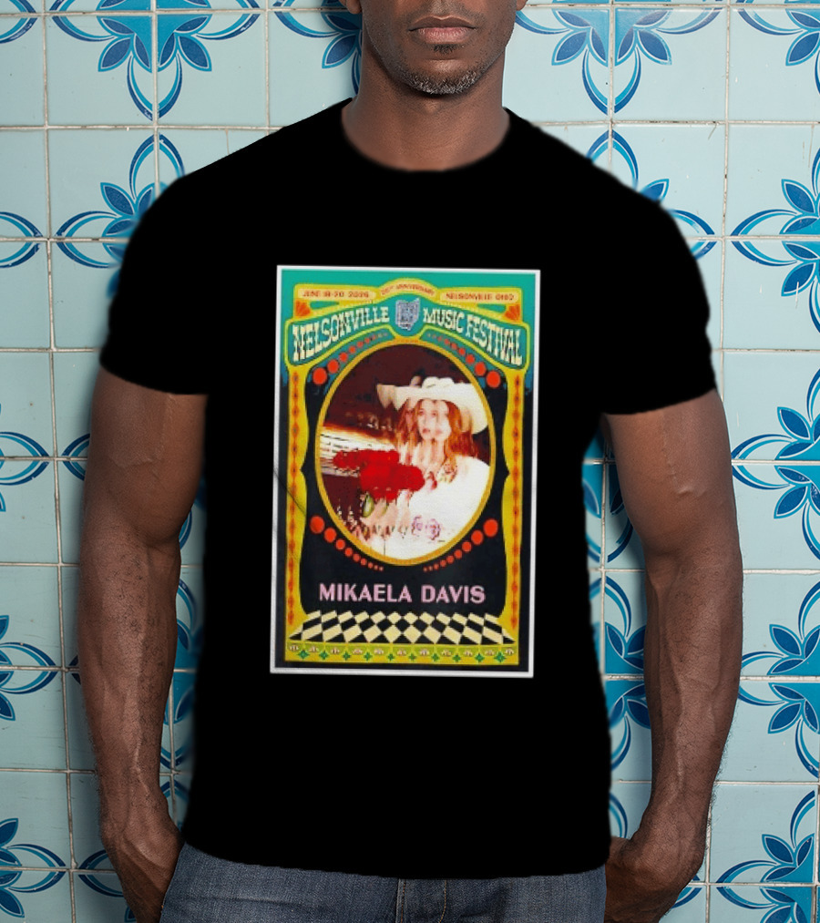 Nelsonville Music Festival 20th Anniversary Mikaela Davis June 18 21 2026 Nelsonville Ohio T-Shirt