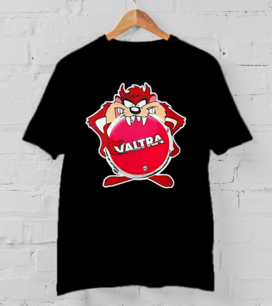 Valtra Tasmanian Devil Character Holding Red Disc T-Shirt