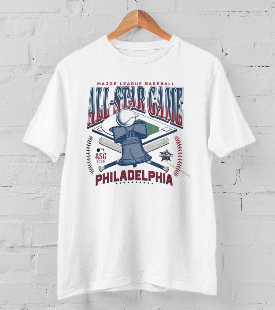 2026 Major League Baseball All Star Game Philadelphia Liberty Bell T-Shirt