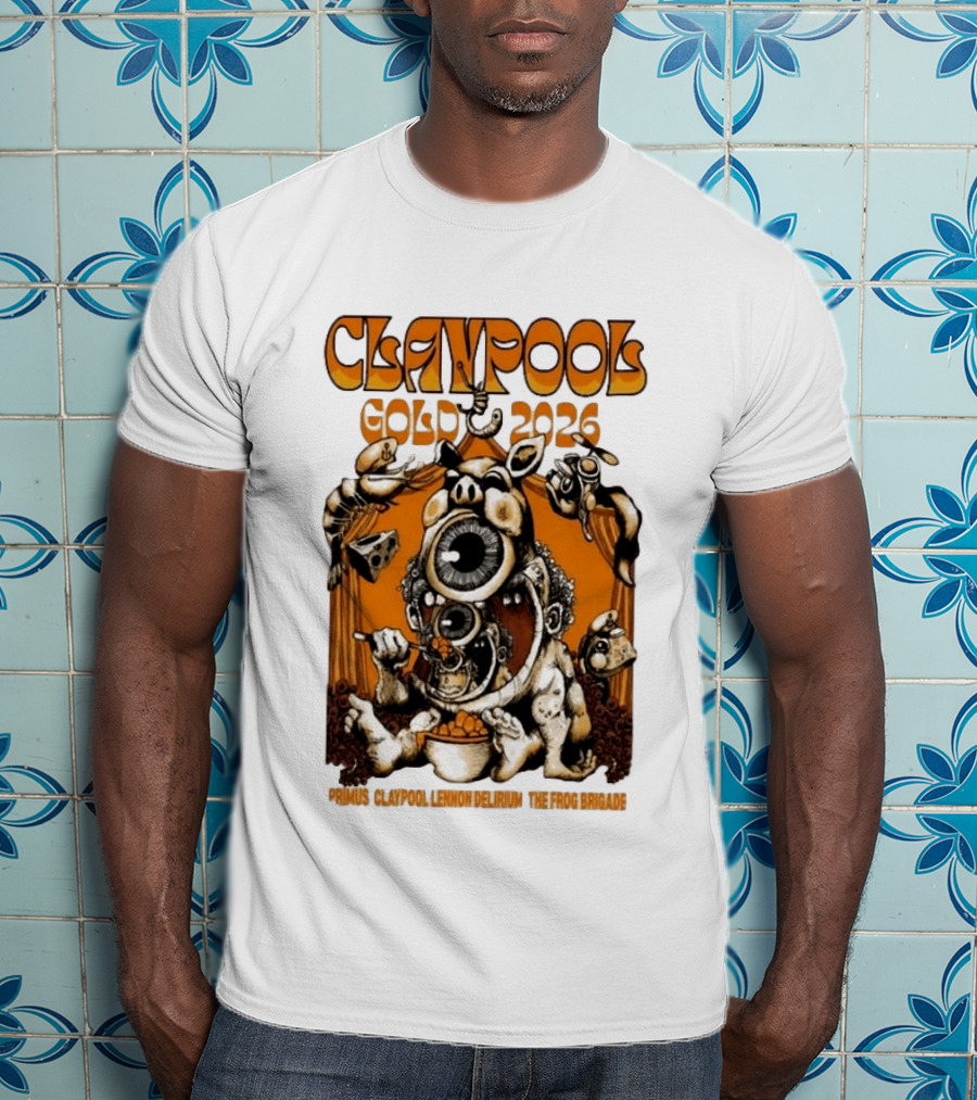 Claypool Cellar Door 2026 Primus Lennon Delirium Frog Brigade T-Shirt