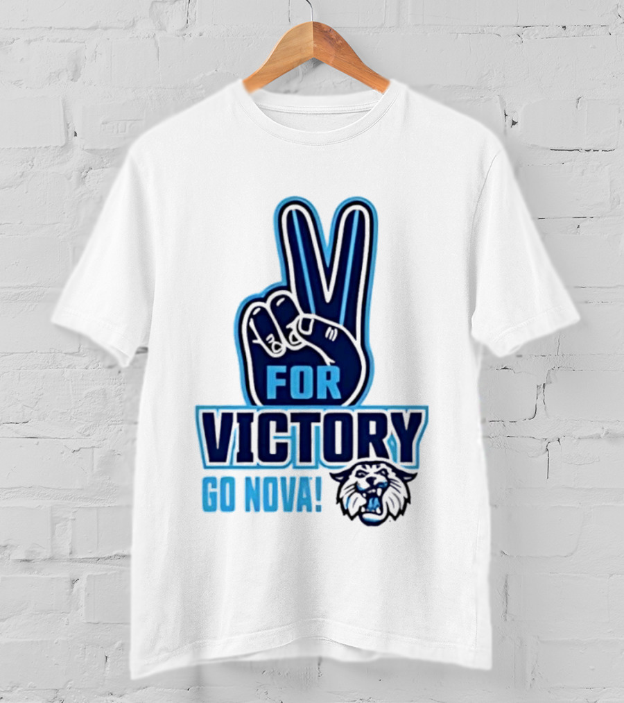 V For Victory Go Nova Wildcat T-Shirt