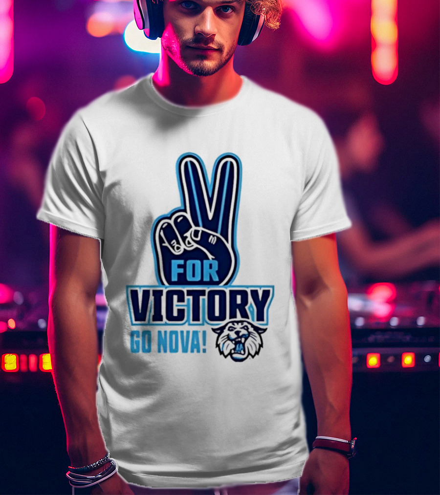V For Victory Go Nova Wildcat T-Shirt