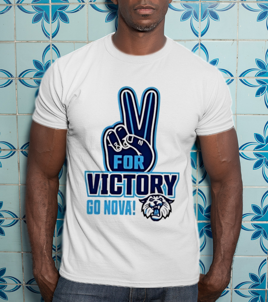 V For Victory Go Nova Wildcat T-Shirt