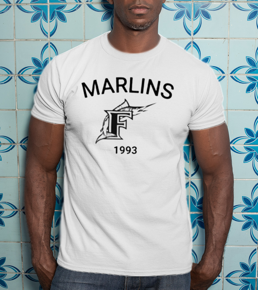 Marlins F 1993 Retro Vintage Baseball T-Shirt