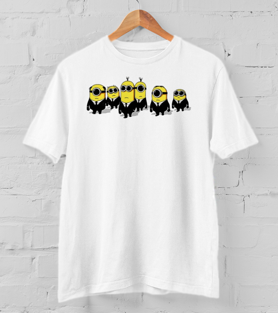 Minions Men In Black Movie Crossover Characters T-Shirt