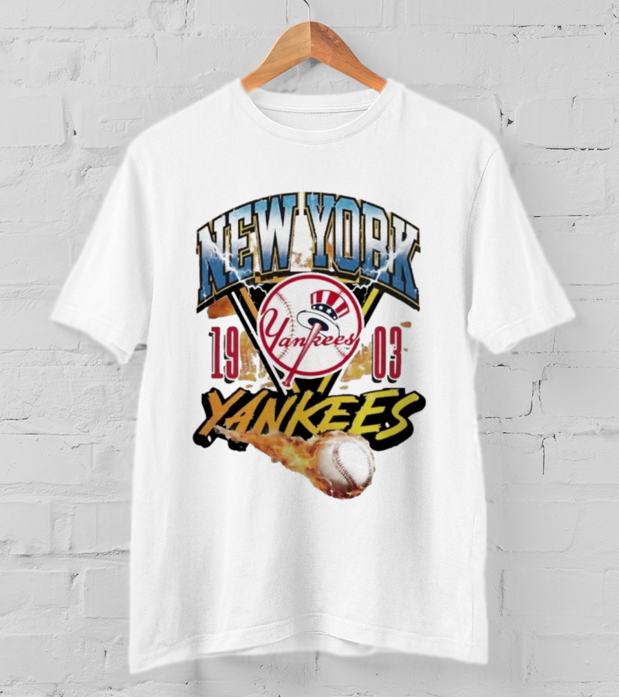 New York Yankees 1903 Fireball Baseball Yankees T-Shirt