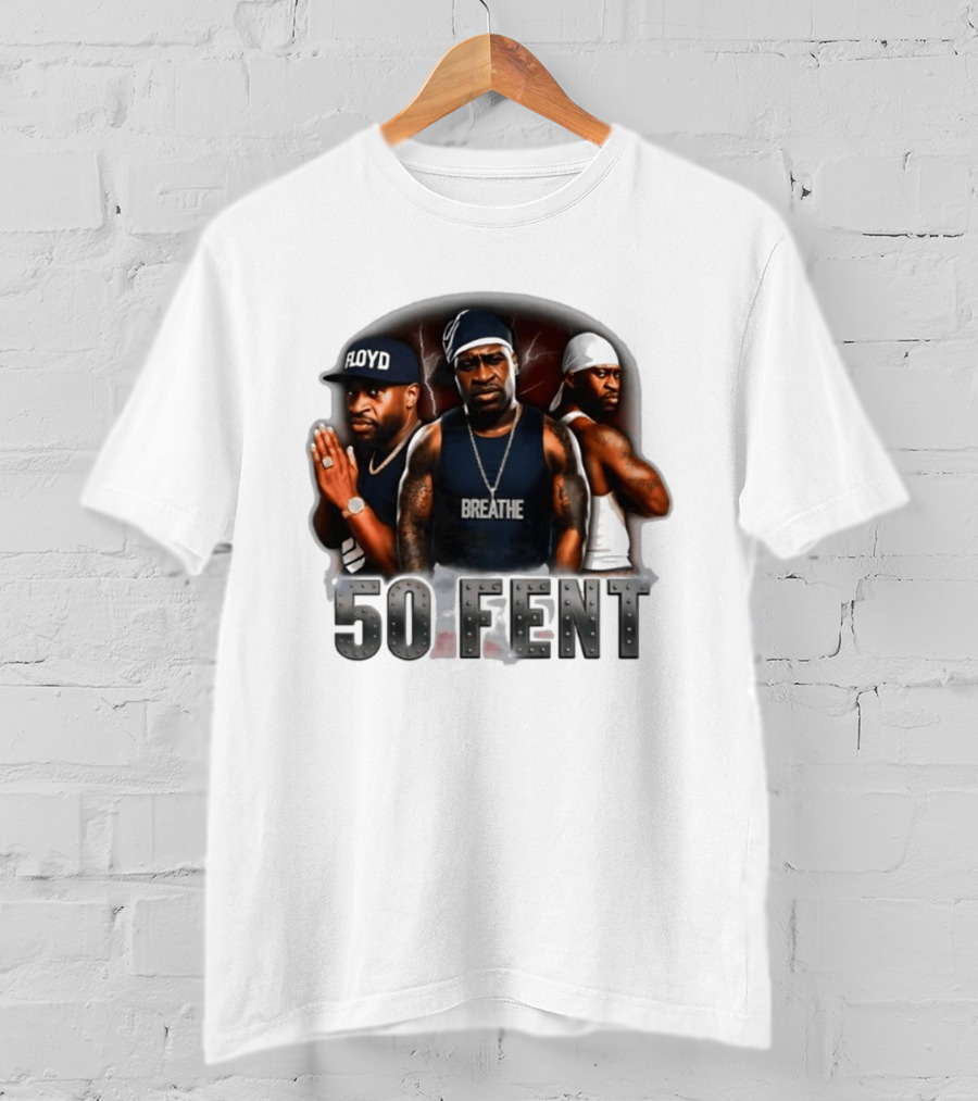 Original 50 Fent George Floyd Breathe 50 Cent T-Shirt