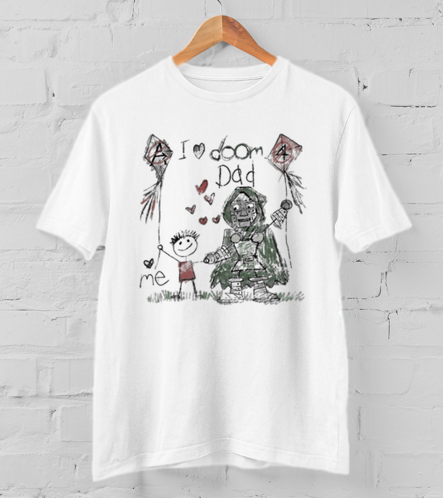 I Love Doom Dad Father's Day Gift Robert Downey Jr Doctor Doom T-Shirt