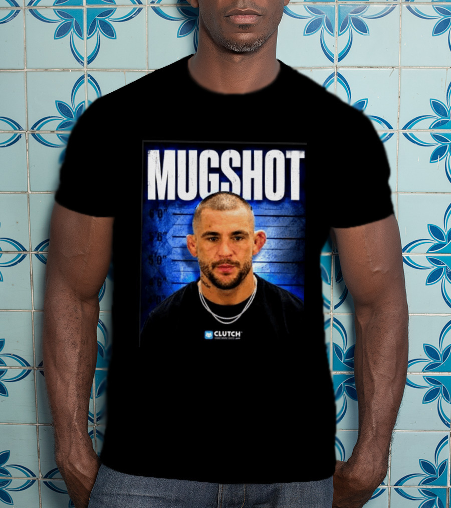 Dustin Poirier Pressure Makes Diamonds Shot Clutch Blue T-Shirt