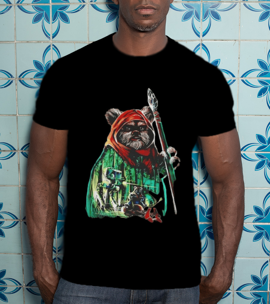 Wicket W Warrick Ewok Endor Defense Return Of The Jedi T-Shirt