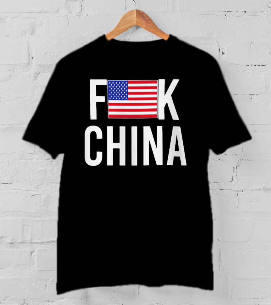 Fuck China USA Flag T-Shirt