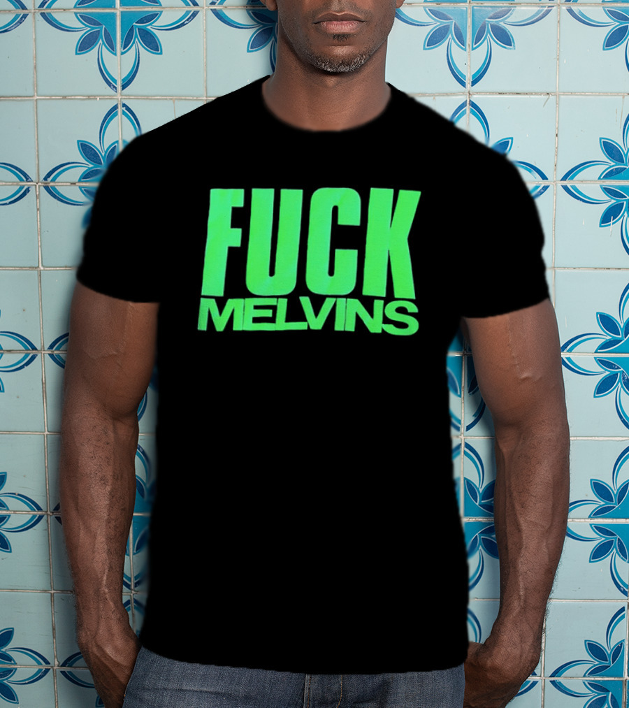 Fuck Melvins Bold Neon Green T-Shirt