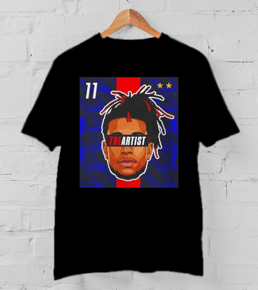 Michael Olise France National Football Team The Artist Big Head 11 Stars T-Shirt